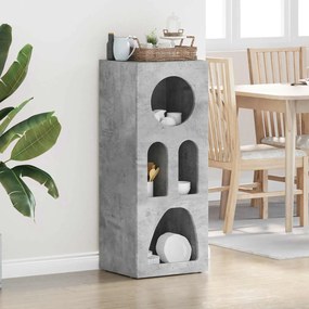 VidaXL Πλαϊνό γραφείο ELST Σκυρόδεμα Γκρι 40 x 35 x 100.5 εκ