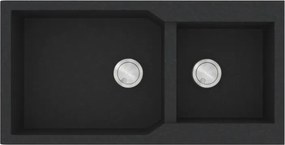 Sanitec Ultra Granite 803 (98x50) - Γρανιτένιος νεροχύτης - Graphite