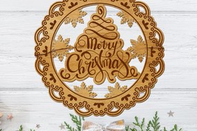 Intra απο ξύλο plywood 3mm-4mm πάχος Χριστουγεννιάτικο διακοσμητικό στολίδι πρότυπο Δίασταση 3x3 cm INTRAFABR-109646095