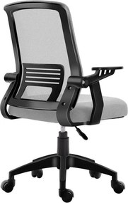 A1180B Μαυρο/Γκρι Mesh Πολ/Να Γραφειου