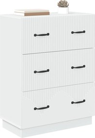 vidaXL Ντουλάπι με Συρτάρια Λευκό 66 x 34,5 x 87 εκ.