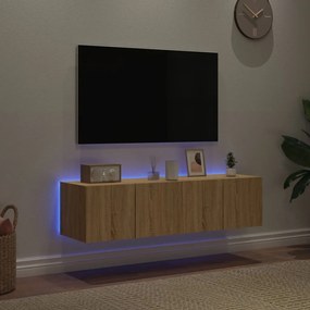 ΈΠΙΠΛΑ ΤΟΙΧΟΥ ΤΗΛ. ΜΕ LED 2 ΤΕΜ. SONOMA ΔΡΥΣ 60X35X31 ΕΚ. 837272