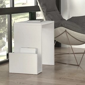 Τραπεζάκι βοηθητικό Regnar Megapap χρώμα λευκό  43,1x33,5x52εκ.