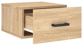 vidaXL Κομοδίνα Επιτοίχια 2 τεμ. Sonoma Δρυς 35 x 35 x 20 εκ.