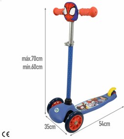 Σκούτερ Spidey Μέταλλο Πλαστική ύλη Πολύχρωμο