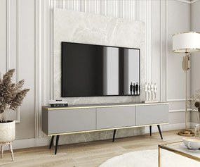 Έπιπλο τηλεόρασης ORO γκρι 175x53x32cm