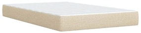 ΚΡΕΒΑΤΙ BOXSPRING ΜΕ ΣΤΡΩΜΑ ΚΡΕΜ 120X200 ΕΚ. ΥΦΑΣΜΑΤΙΝΟ 3292760