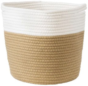 Καλάθι - Κασπώ Palawan 20203 25x25cm Beige-White GloboStar Rope