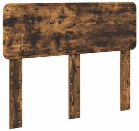 vidaXL Κεφαλάρι Καπνιστό Δρύς 120 cm Επεξεργασμένο ξύλο