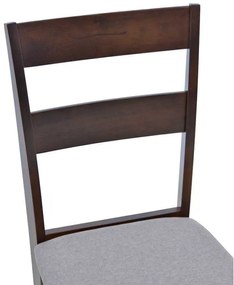 Καρέκλα Dallan  pakoworld σε καρυδί απόχρωση 40x47.5x89εκ