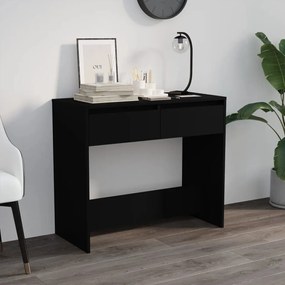 Τραπεζάκι Κονσόλα Μαύρο 89 x 41 x 76,5 εκ. από Μοριοσανίδα - Μαύρο