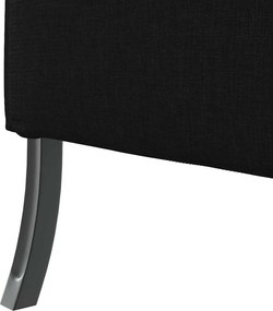 vidaXL Καναπές Υψηλής Πλάτης 101cm Μαύρο ύφασμα