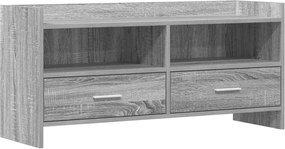 vidaXL Ντουλάπι TV 100 x 33 x 47 εκ Γκρι Sonoma Επεξεργασμένο Ξύλο