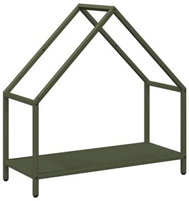 Ράφι για καυσόξυλα Ελαιοπράσινο 60x25x60cm Ατσάλι ψυχρής έλασης - Πράσινο