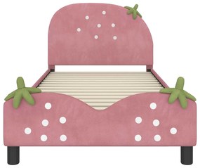 vidaXL Κρεβάτι Παιδικής Κρεβατοκάμαρας με Κεφαλάκι Ροζ 80 x 200 cm