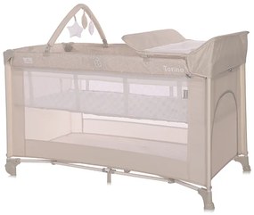 LORELLI ΠΑΡΚΟΚΡΕΒΑΤΟ ΔΥΟ ΕΠΙΠΕΔΩΝ ΜΕ ΑΛΛΑΞΙΕΡΑ TORINO 2 LAYERS PLUS BEIGE FOG ELEMENTS 10080472212