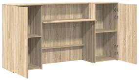 vidaXL Γραφείο υποδοχής Sonoma Δρυς 200x50x103,5εκ. Επεξεργασμένο Ξύλο