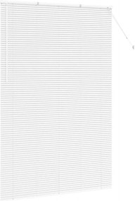 vidaXL Βενετσιάνικες Ρόδες Λευκό 220x150εκ Αλουμίνιο