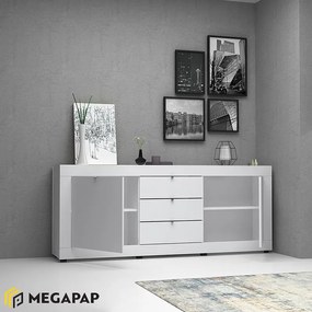 Μπουφές Ocean Megapap χρώμα λευκό 210x45x86εκ.