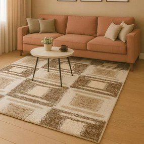 Beauty Home Χαλί Puffy Art 9658 Μπεζ 133x190