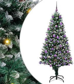 vidaXL Τεχνητό Χριστουγεννιάτικο Δέντρο με 300 LED Πράσινο 180 cm