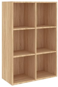 vidaXL Ραφιέρα / Βιβλιοθήκη Sonoma Δρυς 66x30x98 εκ. από Επεξ. Ξύλο