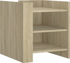 vidaXL Κομοδίνο Sonoma Δρυς 45x50x50 εκ. από Επεξεργασμένο Ξύλο