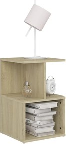 vidaXL Κομοδίνα 2 τεμ. Sonoma Δρυς 35 x 35 x 55 εκ. από Επεξ. Ξύλο
