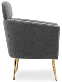 MELISA  leisure armchair cream / gold DIOMMI V-CH-MELISA-FOT-POPIEL