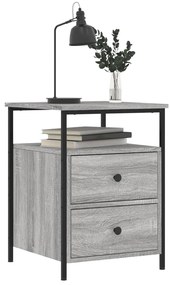 vidaXL Κομοδίνο Γκρι Sonoma 44 x 45 x 60 εκ. από Επεξεργασμένο Ξύλο
