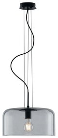 Φωτιστικό Οροφής Gibus I-GIBUS-S35 GR 1xE27 Φ35cm 150cm Fume Luce Ambiente Design Glass