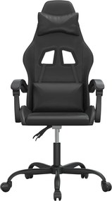 vidaXL Καρέκλα Gaming Μαύρη από Συνθετικό Δέρμα