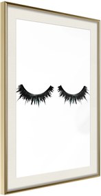 Αφίσα - False Eyelashes - 20x30 - Χρυσό - Με πασπαρτού