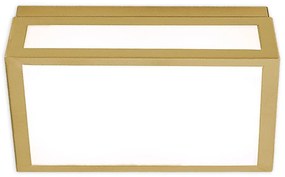 Φωτιστικό Οροφής - Πλαφονιέρα 01376-20 8W LED 3000K 650Lm 30x30cm Gold Luma Μέταλλο,Ακρυλικό