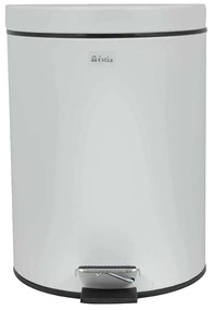 Καλάθι Απορριμάτων Μεταλλικό Λευκό Classic Estia 5lt 02-3746