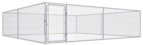 Κλουβί Σκύλου Εξωτερικού Χώρου 4 x 4 x 1 μ. Γαλβανισμένο Ατσάλι