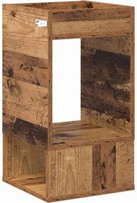 vidaXL End Table Παλιό ξύλο 30 x 30 x 56 εκ. Επεξεργασμένο Ξύλο