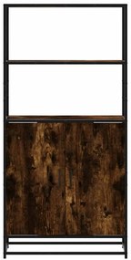 Highboard Καπνιστή δρυς 68x35x139 cm Κατασκευασμένο ξύλο - Καφέ
