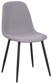 Καρέκλα ArteLibre TOUKAN Γκρι/Μαύρο Ύφασμα/Ξύλο 44x52x85cm
