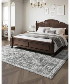 VEVOR Large Area Rug 8x10 ft Anti-Skid and Tear-Resistant Floor Mat Vintage Gray