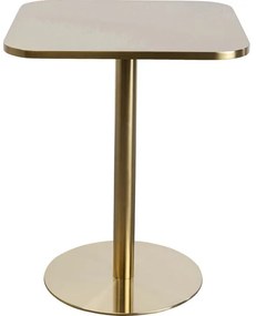 Τραπέζι Bistro Julie Μεταλλικό Χρυσό  74x60x60εκ. - Χρυσό