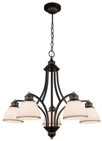Φωτιστικό Οροφής Clair 4133700 White-BrownViokef Metal, Glass