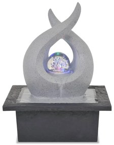 vidaXL Σιντριβάνι Εσωτερικού Χώρου με Φωτισμό LED από Συνθετική Ρητίνη