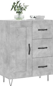 vidaXL Ντουλάπι Γκρι Σκυροδέματος 69,5x34x90 εκ. Επεξεργασμένο Ξύλο