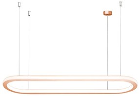 Φωτιστικό Οροφής Κρεμαστό 01370 80W LED 3000K 6400Lm 90x25x2,5cm Copper Luma