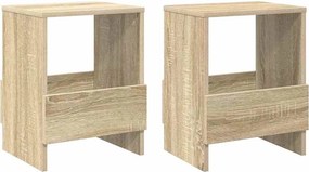 vidaXL Ράφι Περιοδικών 2 pcs Δρύς Sonoma 35 x 30 x 45 εκ.