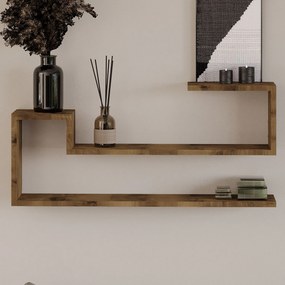 Ράφι Τοίχου Αντίκα Καρυδί NUPAL 90x17x41.2