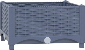 vidaXL Ζαρντινιέρα 40 x 40 x 23 εκ. από Πολυπροπυλένιο