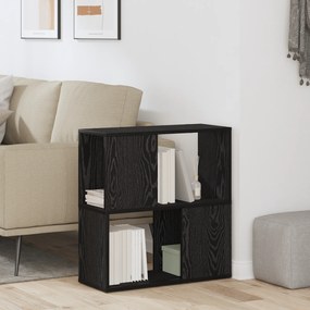 vidaXL Ράφι Βιβλιοθήκης σε Μαύρη Δρυς 60x24x63 εκ. από Επεξεργασμένο Ξύλο
