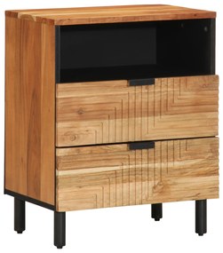 vidaXL Κομοδίνο 50x33x62 εκ. Μασίφ ξύλο ακακίας